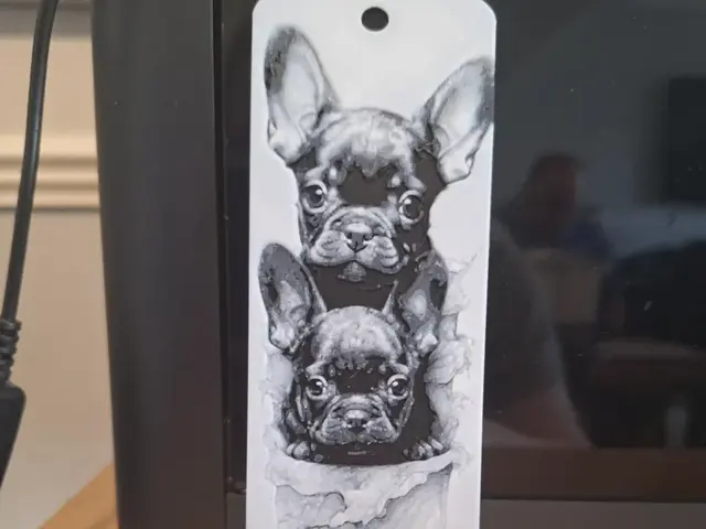 HueForge model: Frenchie Puppy bookmark - 2 colours - a1 mini by 3dGlow