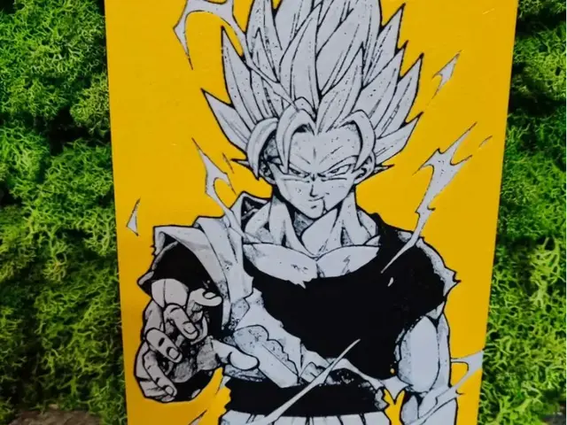 HueForge model: Omega goku 2 by Garuda3D