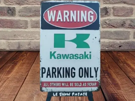 HueForge model: Vintage Kawasaki parking sign: Hueforge by leshowpatate