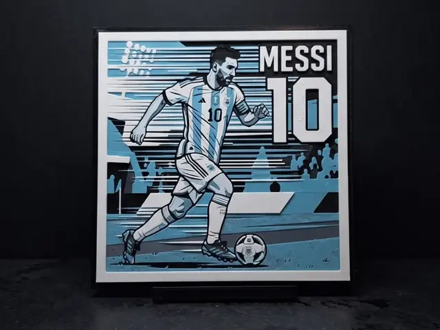 HueForge model: Messi #10 - Hueforge 4 Colour by LED