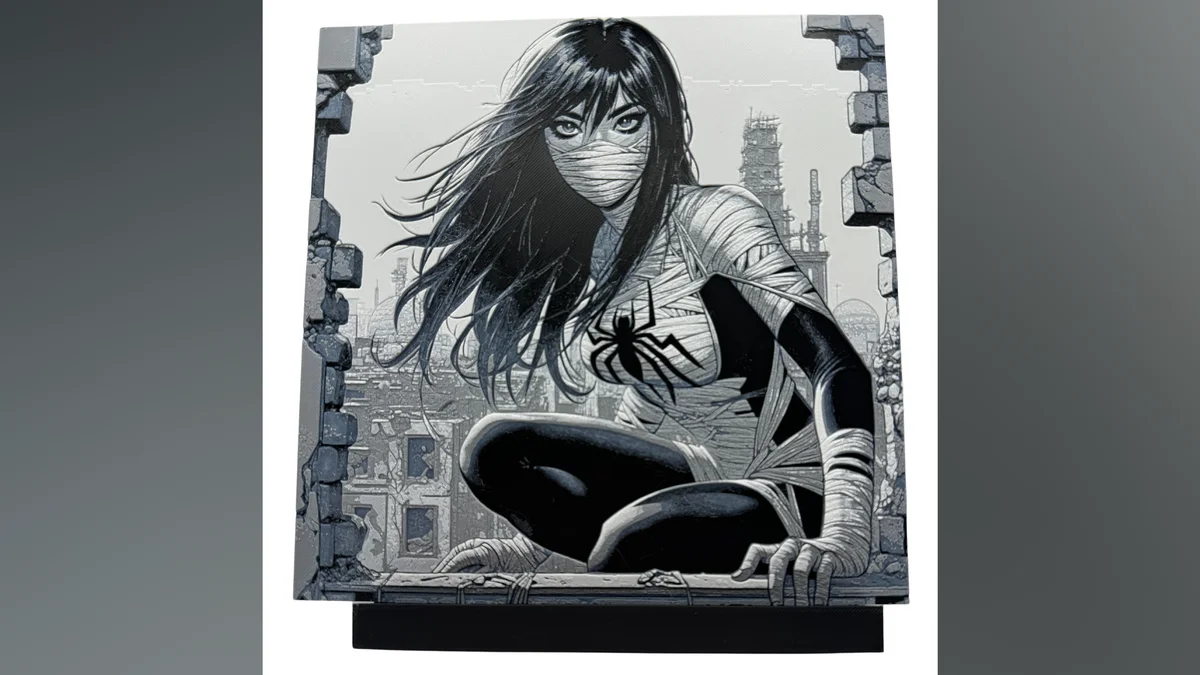 Welcome Pack - Silk - Spider-verse Marvel Hueforge by Canadian Gamer HueForge model: Welcome Pack - Silk - Spider-verse Marvel Hueforge by Canadian Gamer