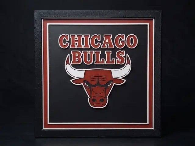 HueForge model: Chicago Bulls Logo - 3 Colours by LED