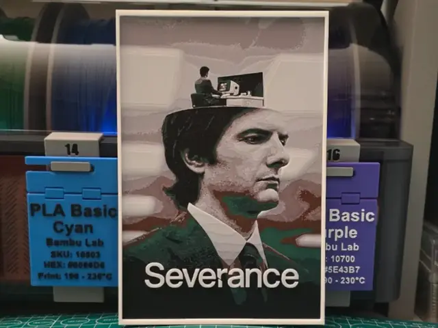 HueForge model: Severance Poster - Hueforge Art by Lumpy3D