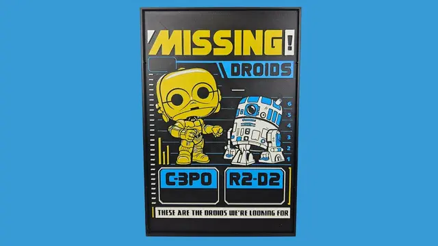 HueForge model: Star Wars Missing Droids by BusyKikiBee