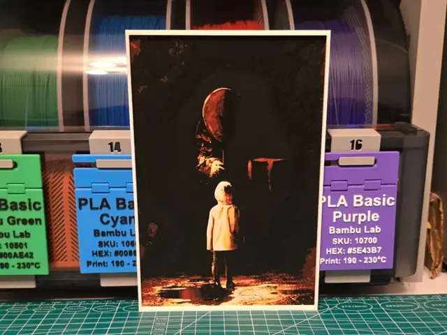 HueForge model: It Movie Poster - Hueforge Art by Lumpy3D