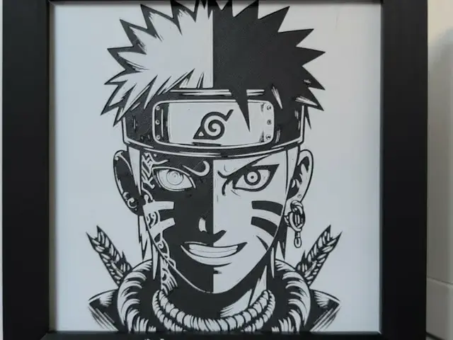HueForge model: Hueforge Naruto 3 colors by Cré'Art 3D