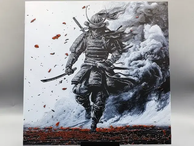 HueForge model: Samurai in the Smoke of Battle by Sarge