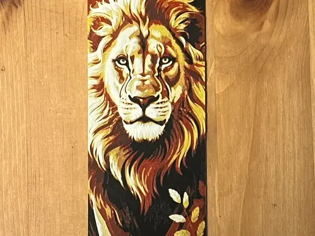 HueForge model: lion bookmark by Morganja