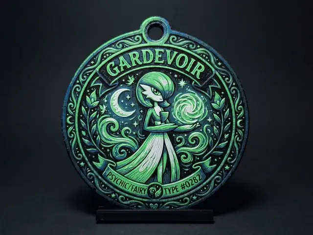 HueForge model: Gardevoir #0282 - Pokemon Ornament by LED