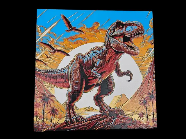 HueForge model: T Rex Island by BusyKikiBee
