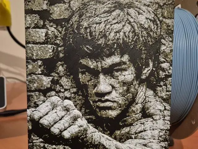 HueForge model: bruce lee brick hueforge by Buntsta