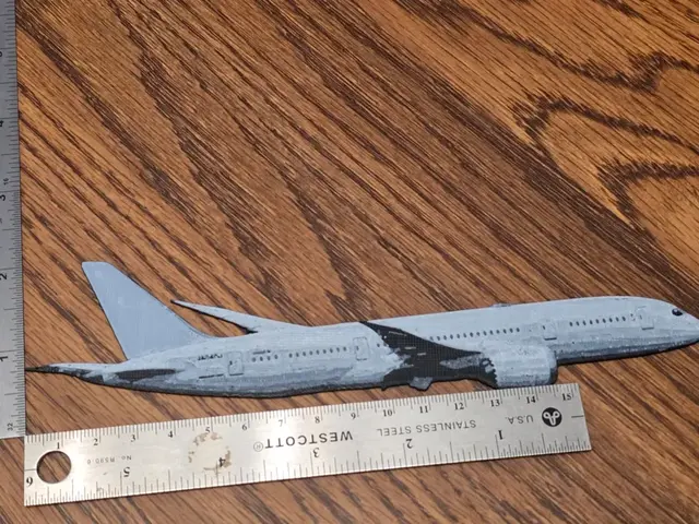 HueForge model: Boeing 787 Bookmark  Hueforge (2 color B/W) No AMS by AirMechDesigns