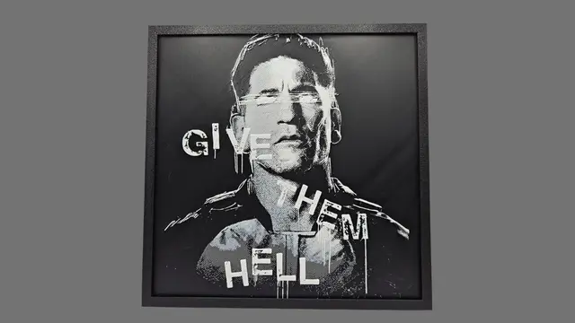 HueForge model: Punisher (Daredevil Born Again) by BusyKikiBee