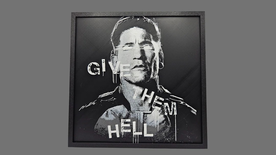 Punisher (Daredevil Born Again) by BusyKikiBee HueForge model: Punisher (Daredevil Born Again) by BusyKikiBee