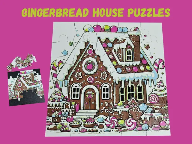 HueForge model: Puzzle - Gingerbread House by BusyKikiBee