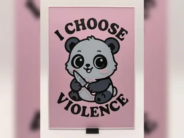 HueForge model: I Choose Violence Panda HueForge Print by Thadius