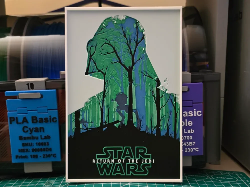 Star Wars: Episode VI Return of the Jedi Art V2 by Lumpy3D HueForge model: Star Wars: Episode VI Return of the Jedi Art V2 by Lumpy3D
