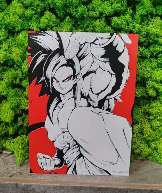 HueForge model: Goku 4 (custom Colour) by Garuda3D