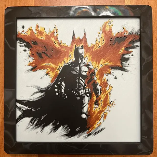 HueForge model: Batman Dark Knight Version by JustBe 3D Printing
