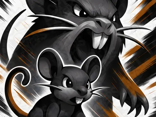 HueForge model: Rattata & Raticate Hueforge by LoFi Layers