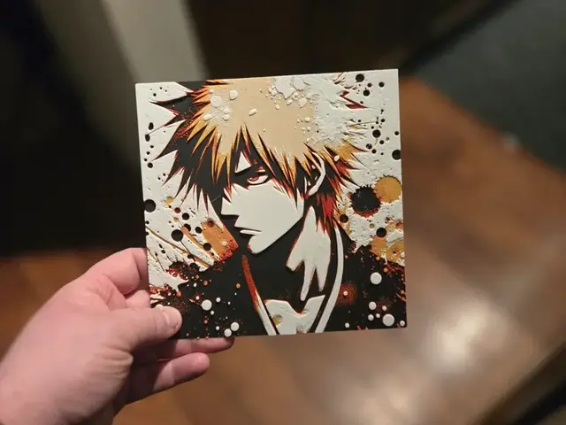 HueForge model: Graffiti Ichigo Hueforge by 3Ree Printing