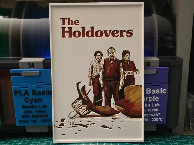 HueForge model: The Holdovers Movie Poster - Hueforge Art by Lumpy3D