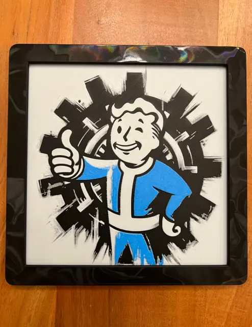 HueForge model: Vault Boy from Fallout by JustBe 3D Printing