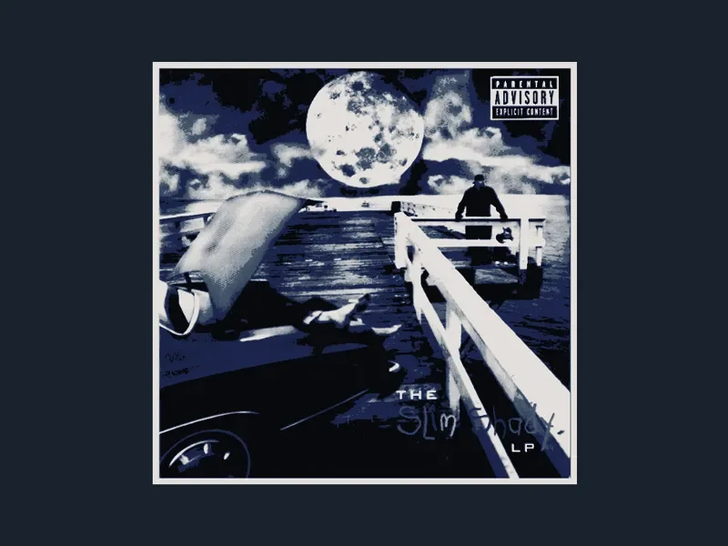 Eminem – The Slim Shady LP (Album Art - HueForge) by HugheCraft HueForge model: Eminem – The Slim Shady LP (Album Art - HueForge) by HugheCraft
