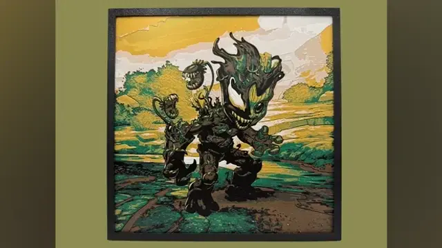 HueForge model: Venomized Groot by Canadian Gamer