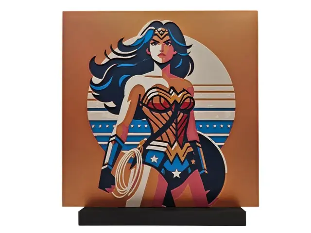 HueForge model: Wonder Woman by BusyKikiBee