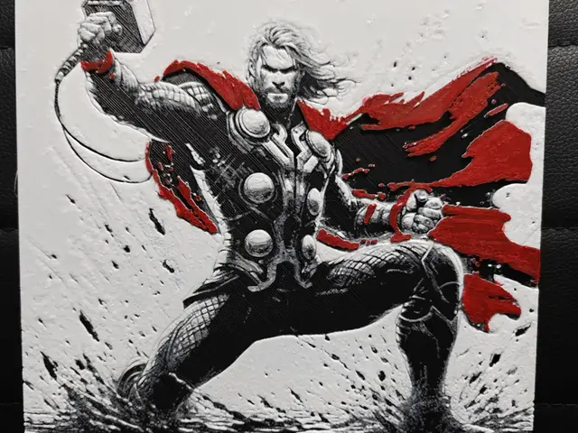 HueForge model: Thor by TheHueforgeLady
