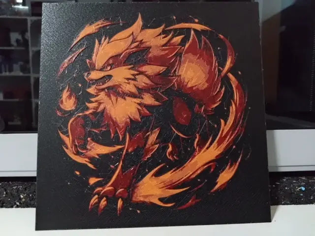 HueForge model: Pokemon Arcanine (HueForge) by Asgar3D