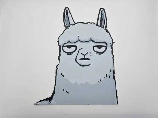 HueForge model: World-weary Llama by Kactus Fpv