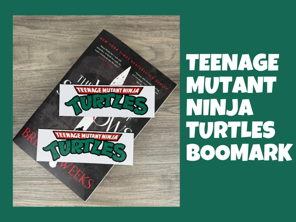 Teenage Mutant Ninja Turtles - Logo Bookmark by Canadian Gamer HueForge model: Teenage Mutant Ninja Turtles - Logo Bookmark by Canadian Gamer
