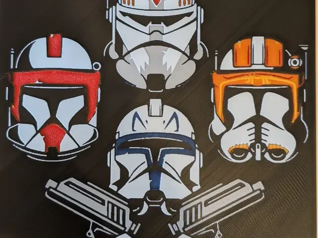 HueForge model: Clone Troopers by S0und_Lab