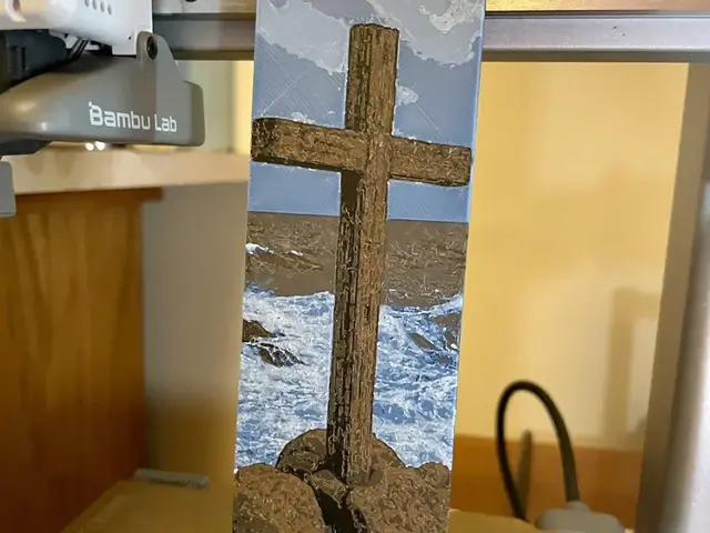 HueForge model: Cross Bookmark by 3D_Forged