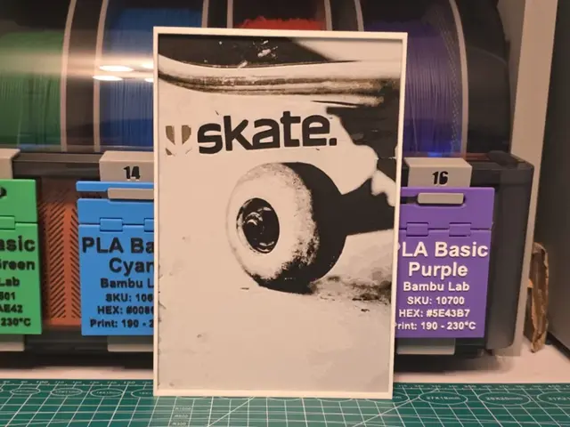 HueForge model: Skate Game Poster - Hueforge Art by Lumpy3D
