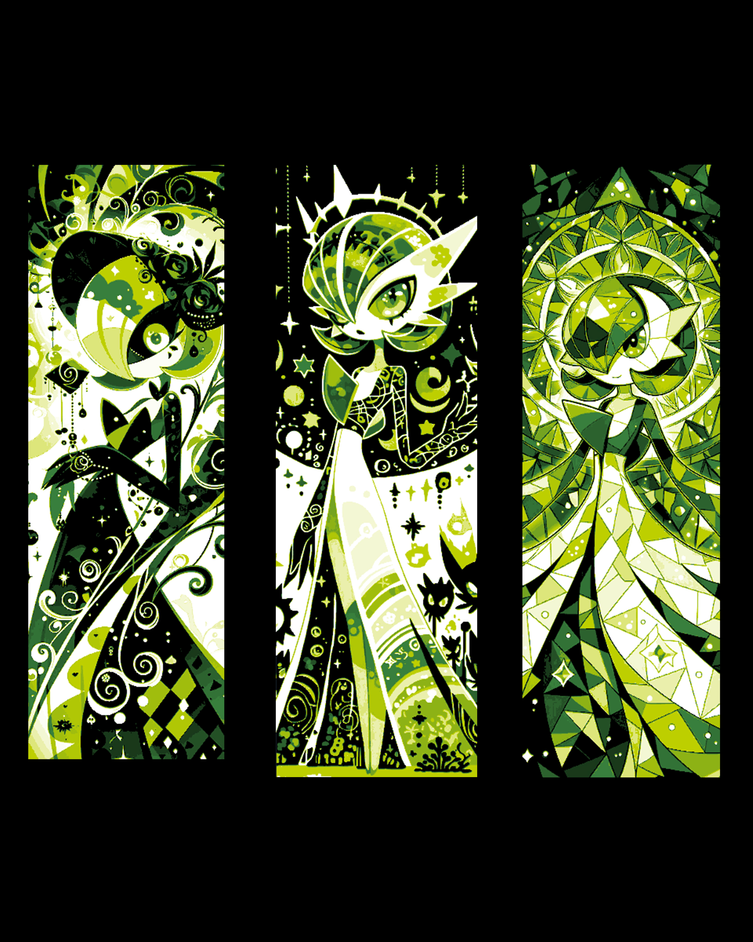 fanart depictions of the pokemon Gardevoir in all elegance - Set of Bookmarks by BooneCo3d HueForge model: fanart depictions of the pokemon Gardevoir in all elegance - Set of Bookmarks by BooneCo3d