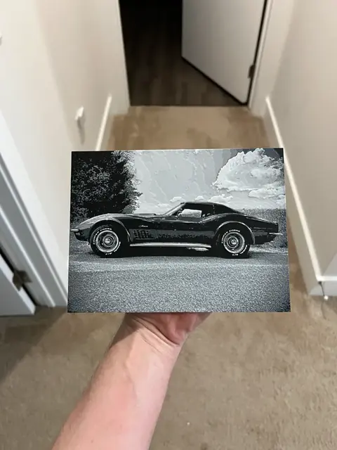 HueForge model: '71 Corvette Art Hueforge by RP47 Designs