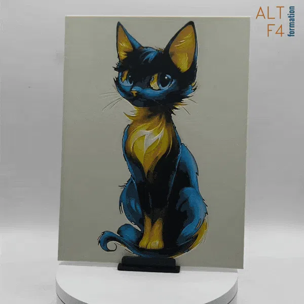 Cat - hueforge by Altf4-Formation HueForge model: Cat - hueforge by Altf4-Formation