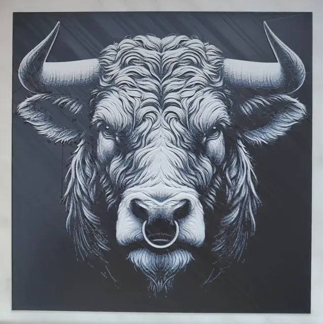HueForge model: Bull - Hueforge by BeaN