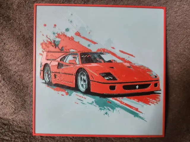 HueForge model: Ferrari F40 - HueForge by keko