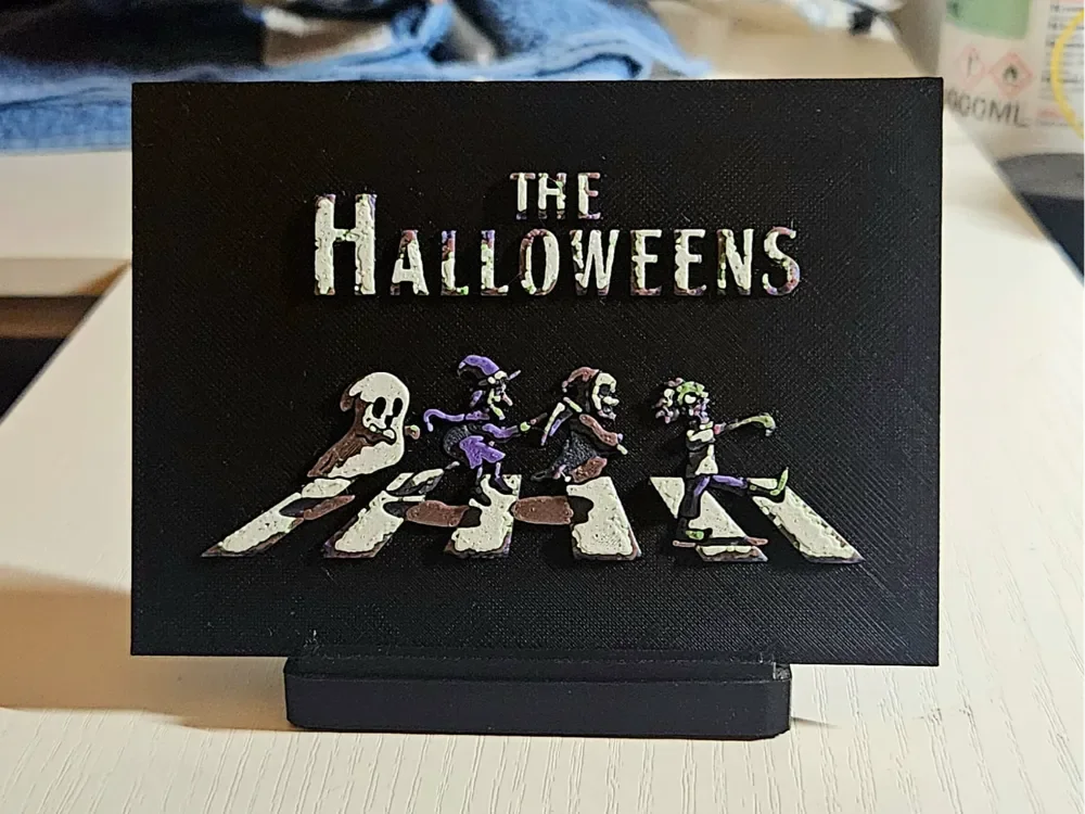 The Halloween crosswals by Mano's 3d_Art HueForge model: The Halloween crosswals by Mano's 3d_Art