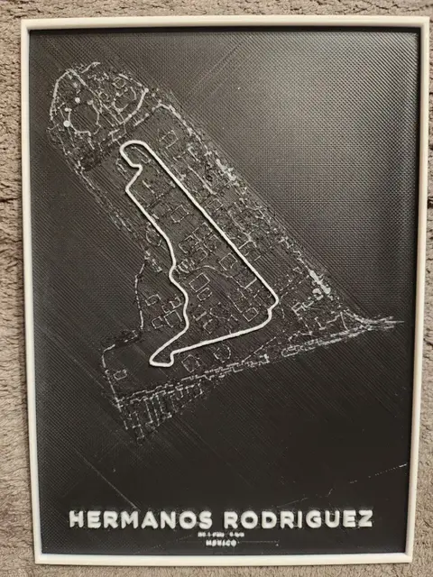 HueForge model: Rodriguez Brothers - Mexico City F1 Circuit - HueForge by keko