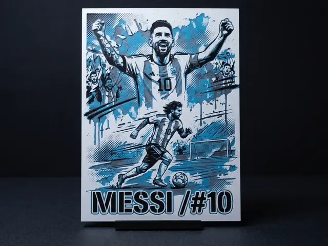 HueForge model: Messi #10 Portrait - Hueforge Wall Art by LED