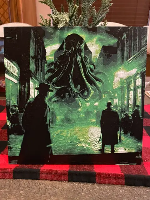 HueForge model: Arkham Horror Inspired Cthulhu HueForge by Cloudy Nostalgia