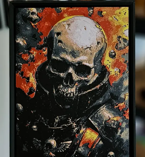 HueForge model: Chaos Marine - Warhammer 40K (HueForge) by C3D