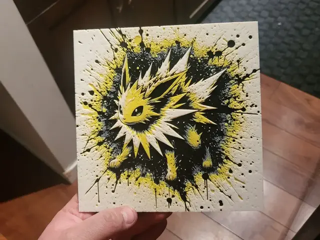HueForge model: Graffiti Jolteon Hueforge by 3Ree Printing