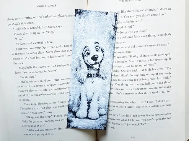 HueForge model: Bookmark, Cute Puppy Dog, Cocker Spaniel by Dame Jo