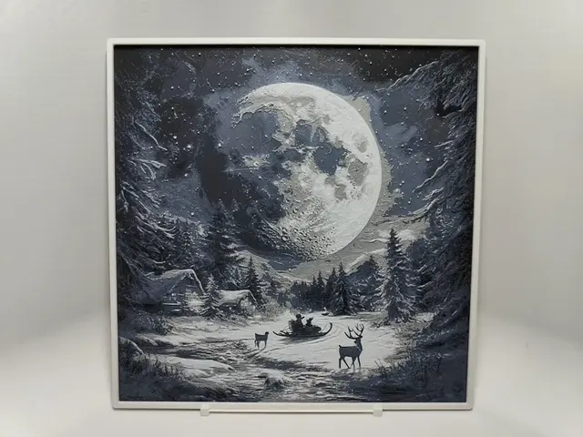 Moon on Christmas Night - Hueforge